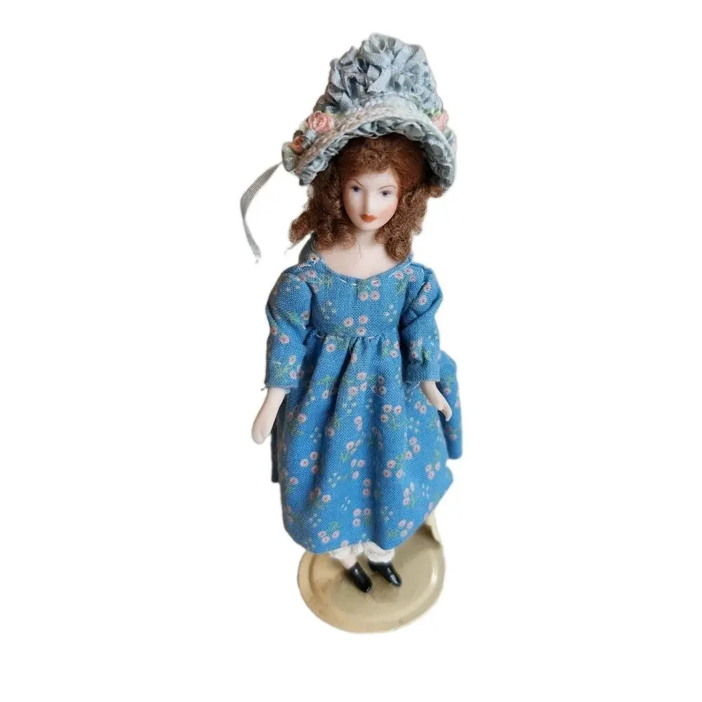 Vintage bisque porcelain victorian doll 6